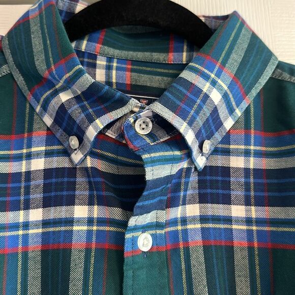 VINEYARD VINES Men’s Blue & Green Plaid Long Sleeve Button Down Shirt - Size L - Picture 2 of 7